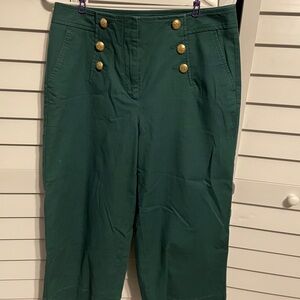 Talbots Dark Green Sailor-Button Bermuda Shorts